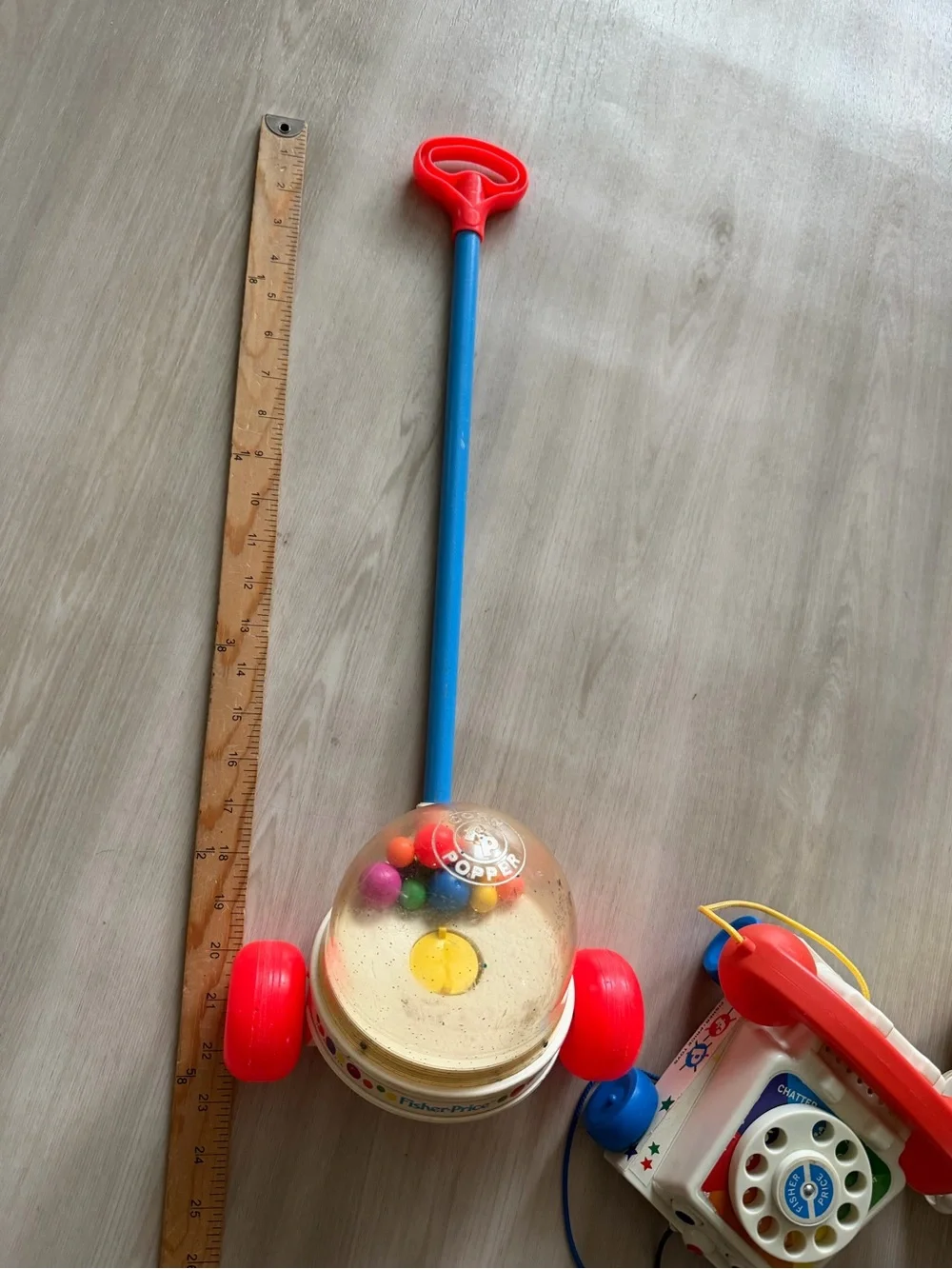Vintage Retro Push Pull Toys Fisher Price Dog Pune Etc 80s 90s